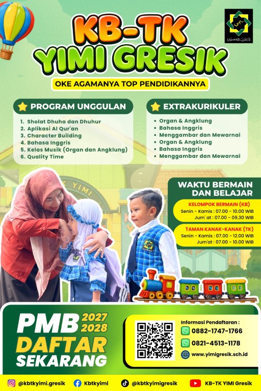 PMB KB-TK YIMI Gresik 2027-2028