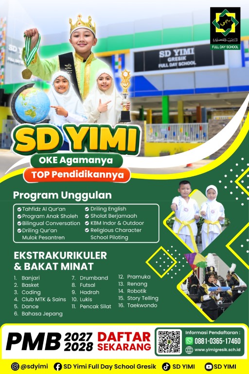 PMB SD YIMI Gresik 2027-2028